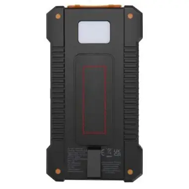 Batería externa solar 5000 mAh reciclado linterna clip