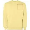 Sudadera cuello redondo unisex lavado ácido canalé - Imagen 11