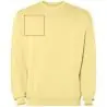 Sudadera cuello redondo unisex lavado ácido canalé - Imagen 12