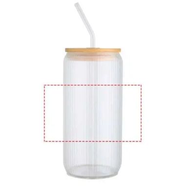 Jarra vidrio borosilicato 650 ml con tapa bambú