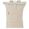 Mochila 16L lona reciclada forro RPET cierre enrollable - Imagen 10