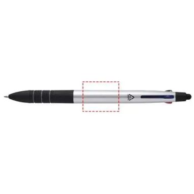 Bolígrafo ABS reciclado RCS 3 tintas stylus