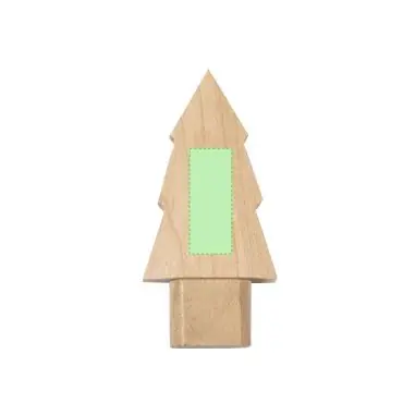Memoria USB 16GB madera pino cierre capucha