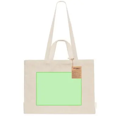 Bolsa algodón reciclado 150 g/m² con fuelle