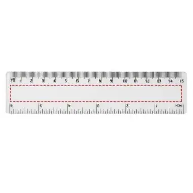 Regla flexible PP 15 cm de grosor fino