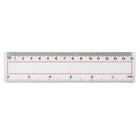 Regla flexible PP 15 cm de grosor fino