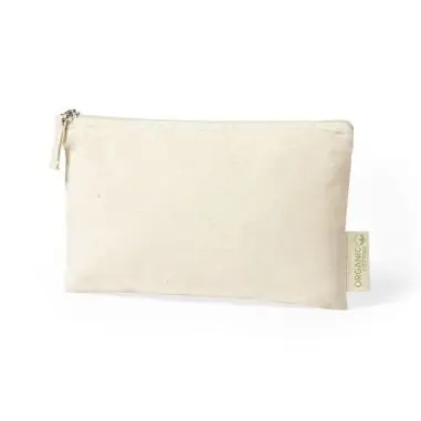 Neceser algodón orgánico 180g/m² cremallera etiqueta eco