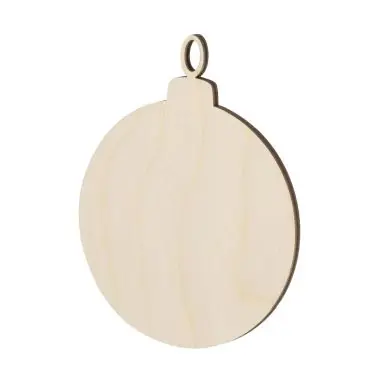 Postal navideña semillas pino adorno madera