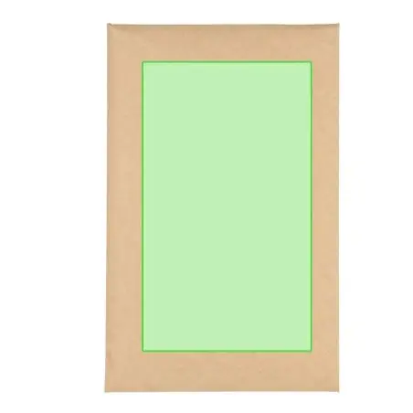 Postal navideña semillas pino adorno madera