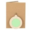 Postal navideña semillas pino adorno madera - Imagen 10
