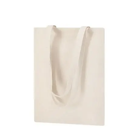 Bolsa algodón 140 g/m² asas largas