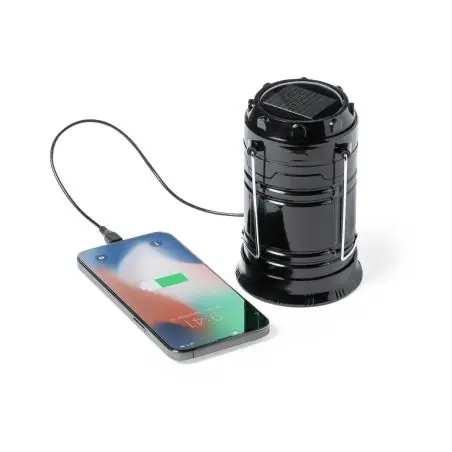 Lámpara solar ABS 1200 mAh linterna 6 LEDs asas plegables