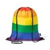 Mochila cuerdas Rainbow multicolor RPET 210T cosido premium - Imagen 2