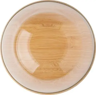 Ensaladera borosilicato 1200 ml con tapa de bambú