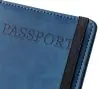 Set porta pasaporte PU reciclado y etiqueta - Imagen 6
