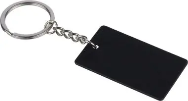 Llavero rectangular de acero inox. reciclado Ecológico Personalizado 101349498