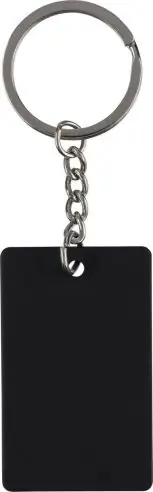 Llavero rectangular de acero inox. reciclado Ecológico Personalizado 101349498