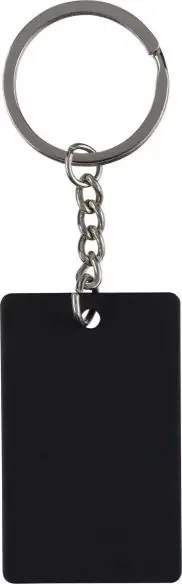 Llavero rectangular de acero inox. reciclado Ecológico Personalizado 101349498
