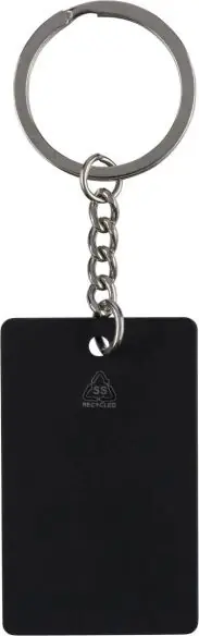 Llavero rectangular de acero inox. reciclado Ecológico Personalizado 101349498