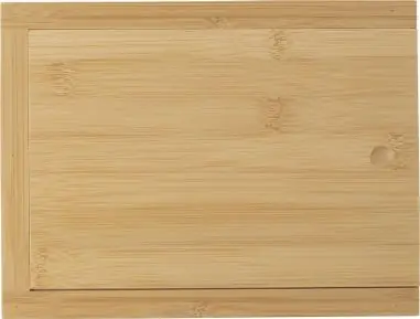 Set queso vino caja bambú FSC 4 piezas acero inox LFGB