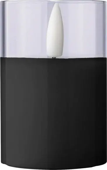 Vela LED PP con soporte vidrio 100 horas