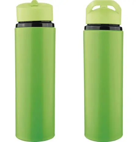 Bidón acero reciclado Zeno 500 ml con pajita