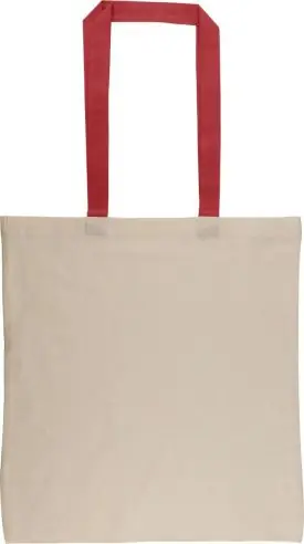 Bolsa tote algodón 140 g/m² asas color