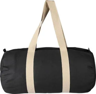 Bolsa deportiva algodón 180 g/m² con cremallera