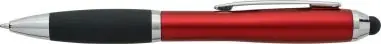 Bolígrafo ABS reciclado grip caucho stylus negro