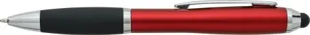 Bolígrafo ABS reciclado grip caucho stylus negro
