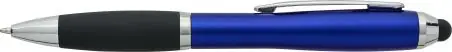 Bolígrafo ABS reciclado grip caucho stylus negro