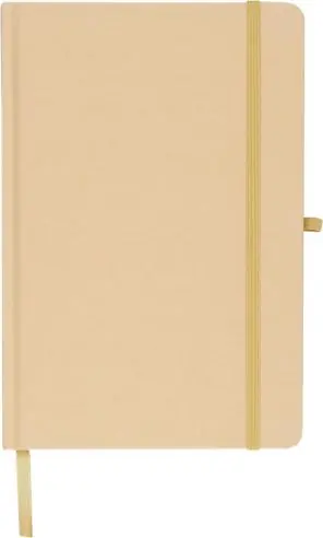 Cuaderno Kraft A5 80p 70gsm aluminio efecto espejo FSC