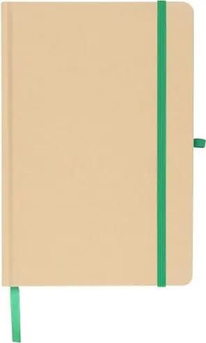 Cuaderno Kraft A5 80p 70gsm aluminio efecto espejo FSC
