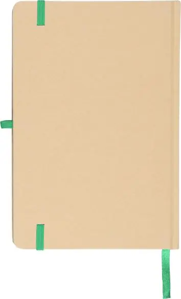 Cuaderno Kraft A5 80p 70gsm aluminio efecto espejo FSC
