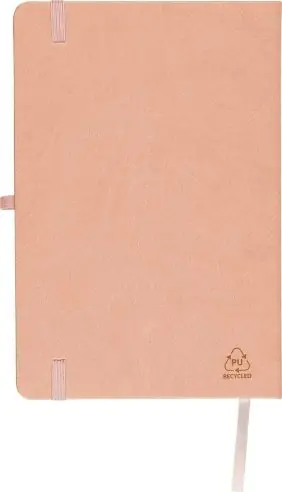 Cuaderno PU reciclado A5 80p 70gsm FSC grabado relieve