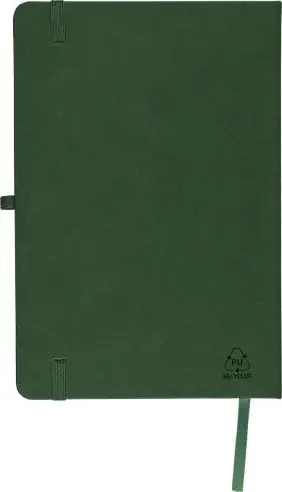 Cuaderno PU reciclado A5 80p 70gsm FSC grabado relieve