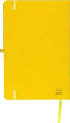 Cuaderno PU reciclado A5 80p 70gsm FSC grabado relieve