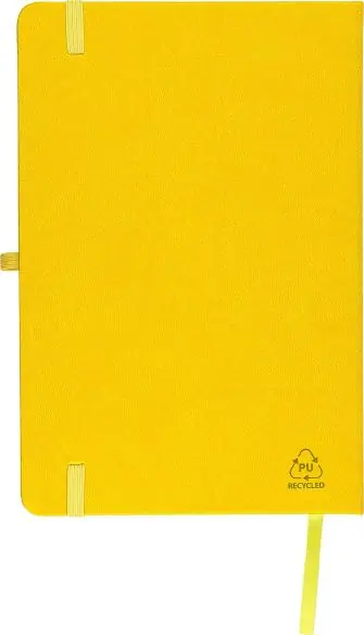 Cuaderno PU reciclado A5 80p 70gsm FSC grabado relieve