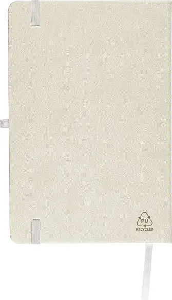 Cuaderno PU reciclado A5 80p 70gsm FSC grabado relieve