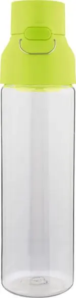 Botella Tritan Dune 750 ml cuerpo transparente cierre botón