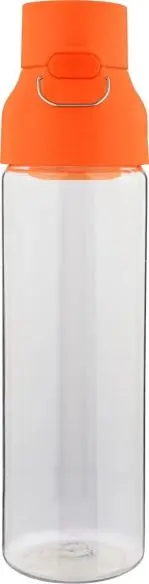 Botella Tritan Dune 750 ml cuerpo transparente cierre botón