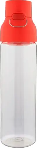 Botella Tritan Dune 750 ml cuerpo transparente cierre botón