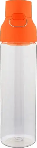 Botella Tritan Dune 750 ml cuerpo transparente cierre botón