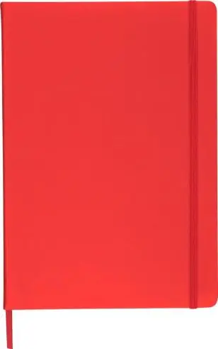 Cuaderno A4 PU reciclado 96p 65gsm FSC banda elástica