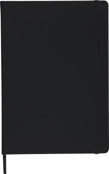 Cuaderno A4 PU reciclado 96p 65gsm FSC banda elástica