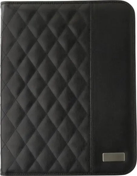 Portadocumentos A4 PU acolchado rombos bloc 25 hojas