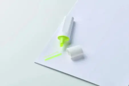 Subrayador marcador texto cuerpo RPET reciclado
