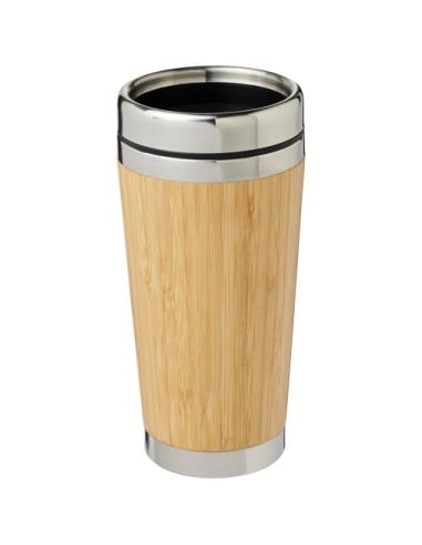 Vaso de 450 ml con exterior de bambú personalizado GALU