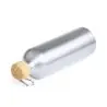 Bidón aluminio 800 ml tapón bambú mosquetón libre BPA - Imagen 2
