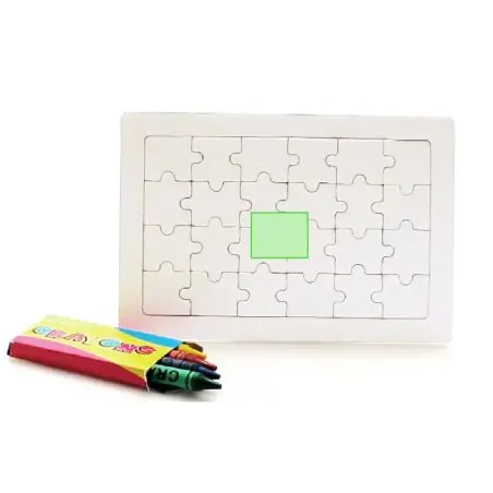 Puzzle 24 piezas con 4 ceras